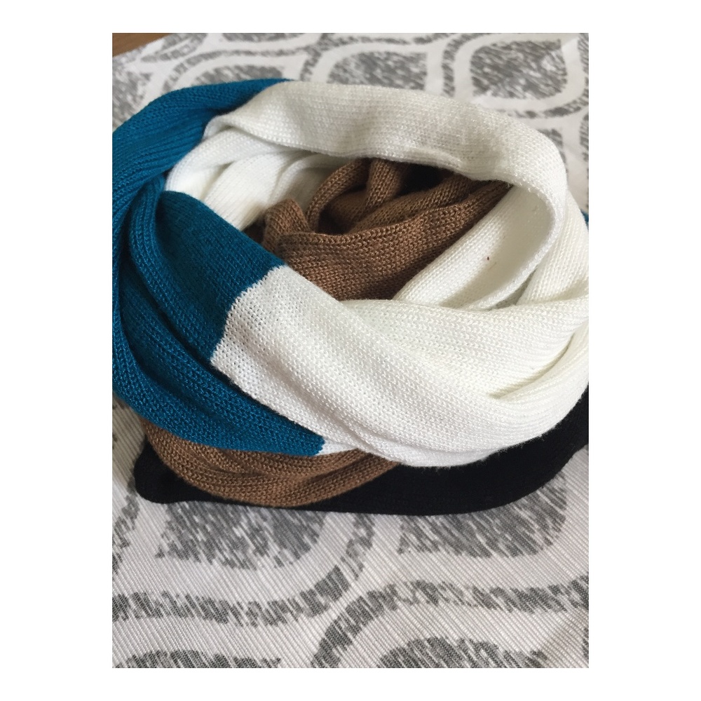 Color Block Infinity Scarf